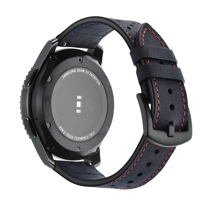 Хохлатая кожа gear S3 Frontier ремешок для samsung Galaxy watch 46 мм 22 мм ремешок для часов huawei часы gt ремешок для часов браслет