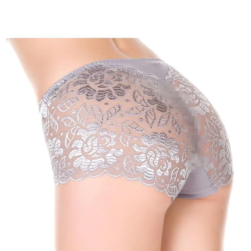 Женские кружевные трусики прозрачные дышащие сексуальное нижнее белье большие