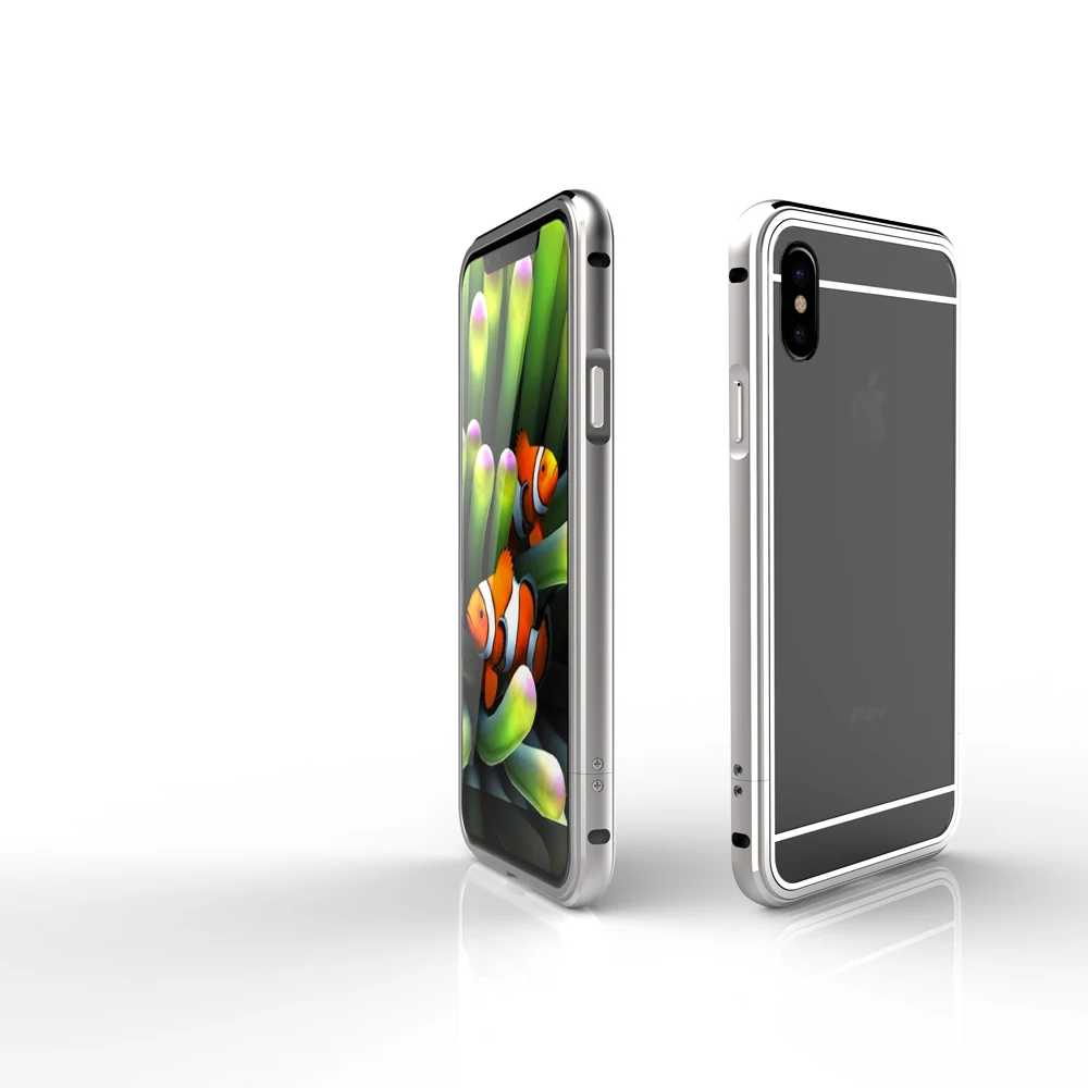 Для iphone x Case Алюминий рамка из металлического сплава тонкий компьютер жесткий чехол для iphone x задняя крышка для iphone x Бампер протектор