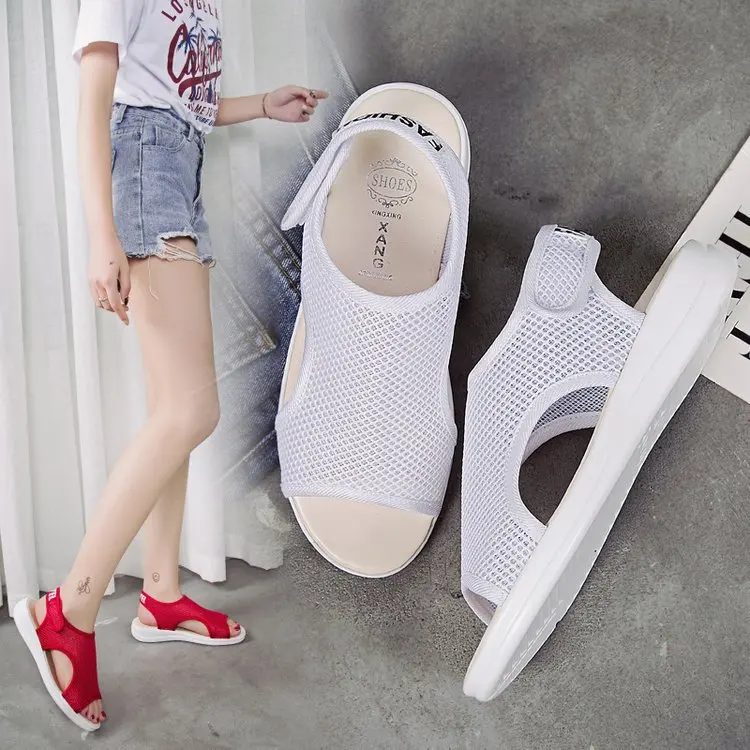 2019 г. модные босоножки женская летняя обувь повседневные сандалии на плоской