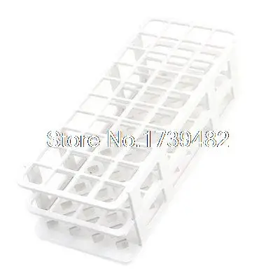 

Lab White Plastic 40 Position 20mm Hole Test Tube Stand Rack