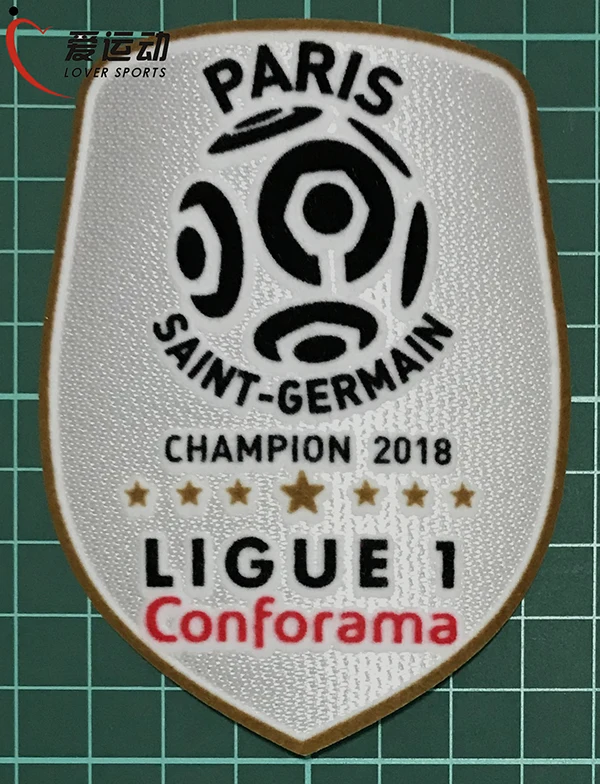 2018 19 NEYMAR JR #10 набор с номером домашнего имени + Ligue 1 Чемпион патч OOREDOO Париж Неймар