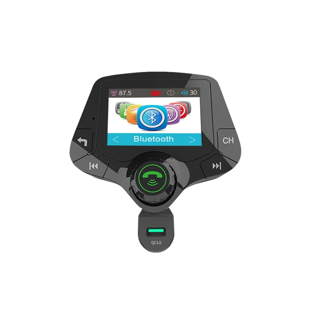 G24 HD цветной экран беспроводной автомобильный комплект Bluetooth MP3 плеер Hands-free вызов fm-передатчик автомобильный комплект поддержка QC 3,0 быстрое зарядное устройство
