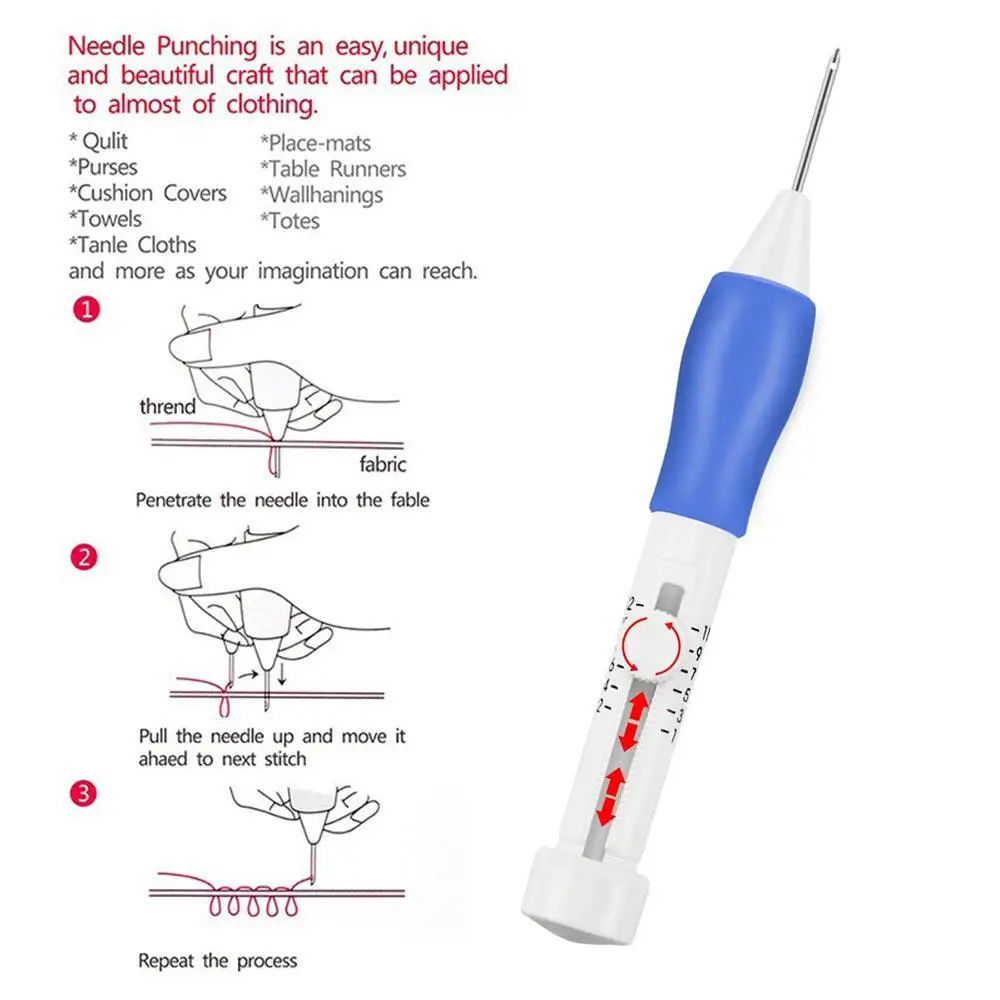 Набор ручек для вышивания 14 шт. набор иголок с чехлом инструменты шитья рукоделия