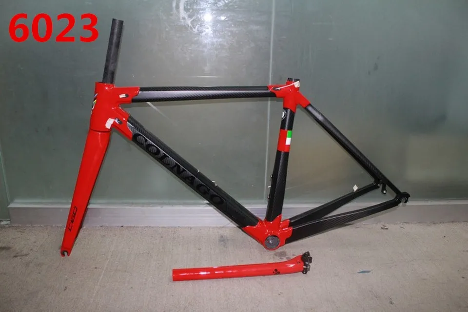 6023 Colnago C60 T1100 труба из углеродистого волокна 3K шоссейный углеродный руль для велосипеда комплект велосипедных рам подходит Di2 и механическая дорожный указано 46/48/50/52/54/56 см рамки - Цвет: 6023