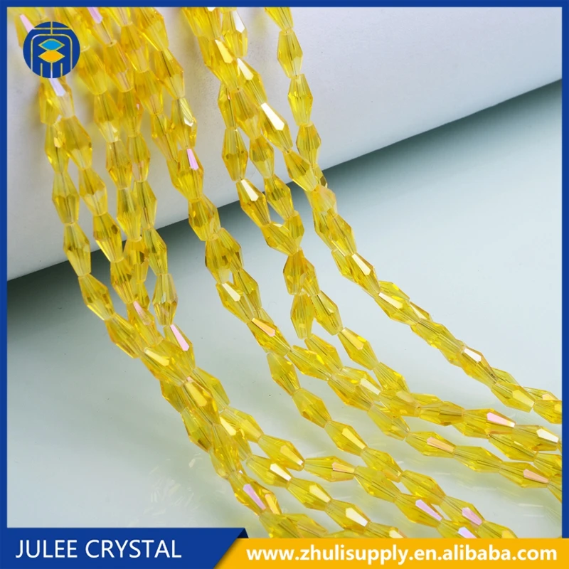 Бусины из австрийского хрусталя с гранями 4 х8 мм|Бусины| |