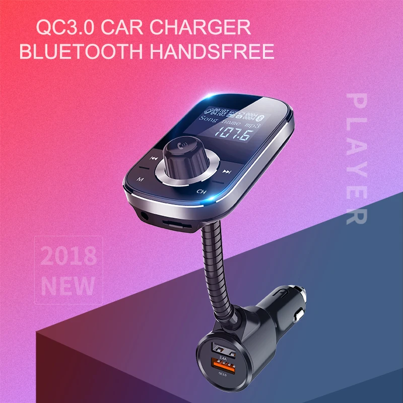 FDOMAIN 2018 Новинка QC3.0 Быстрая зарядка Bluetooth автомобильный комплект громкой связи