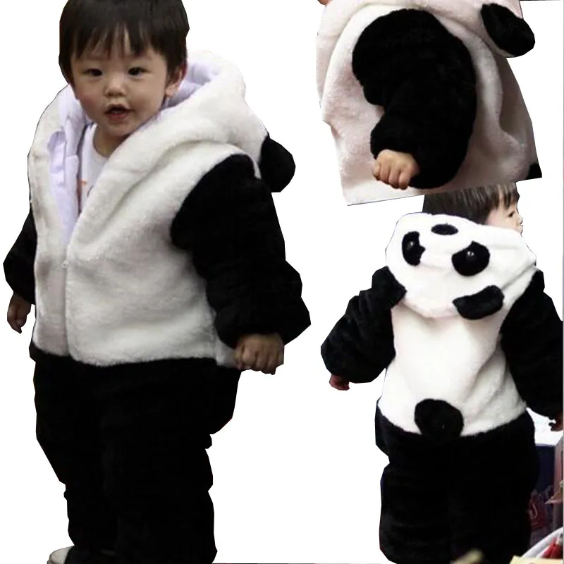 Детские комбинезоны с пандой комбинезон для новорожденных roupa de одежда маленьких