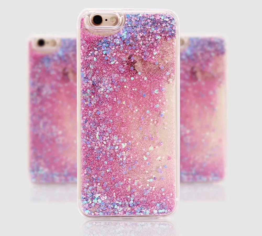 Роскошный динамичный жидкий песок мягкий чехол для iphone 6 S 7 8 Plus X XR XS Max чехлы