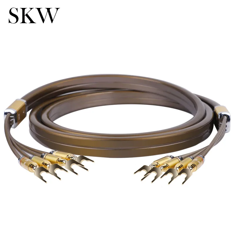 SKW Bi Amping (4/4) кабель громкоговорителя 6N OCC Audiophile Hi Fi аудио динамика вилка типа банан