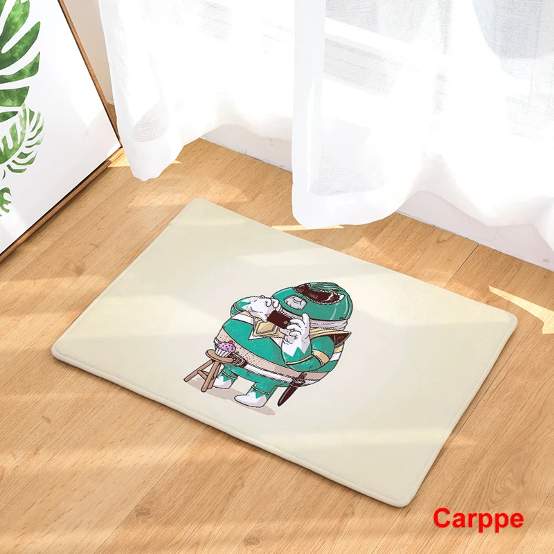 Мультяшный стиль милый Принт супергероев нескользящий коврик для улицы