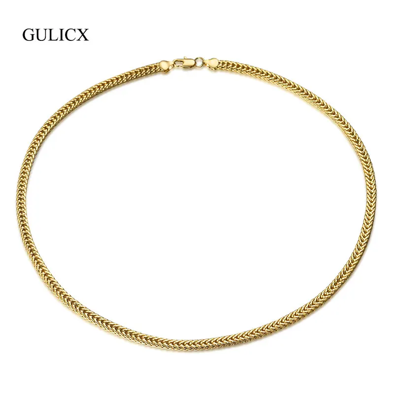 GULICX Bijoux 2018 модные ожерелья из нержавеющей стали женские и мужские длинные