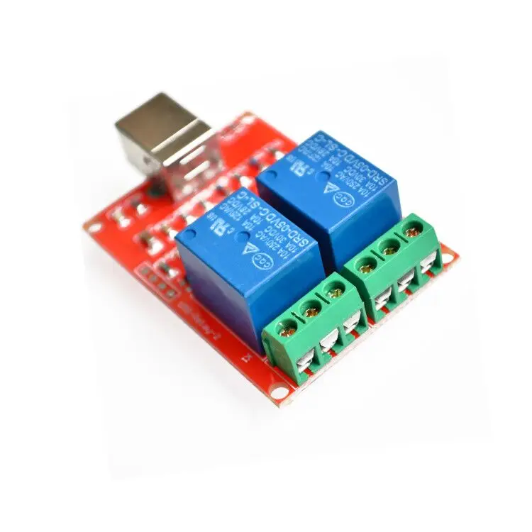 Падение 2 канала релейный модуль USB программируемый компьютер Управление для