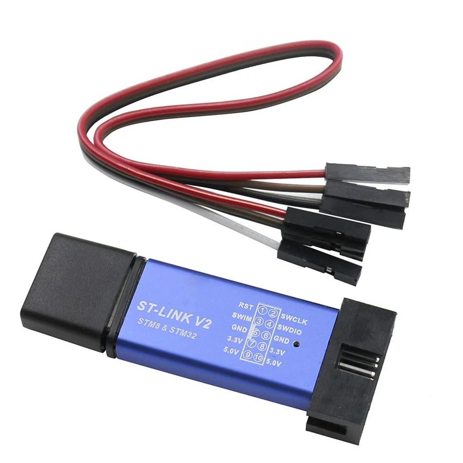 ST LINK Stlink Link V2 Mini STM8 STM32 симулятор загрузки программирования с крышкой кабель DuPont