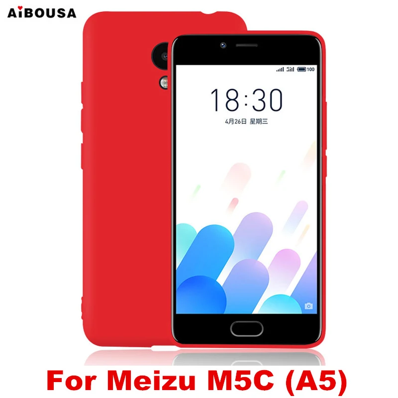 Aibousa чехол для Meizu M5C Slim Fit ультра тонкий матовый Мягкий силиконовый A5 анти палец
