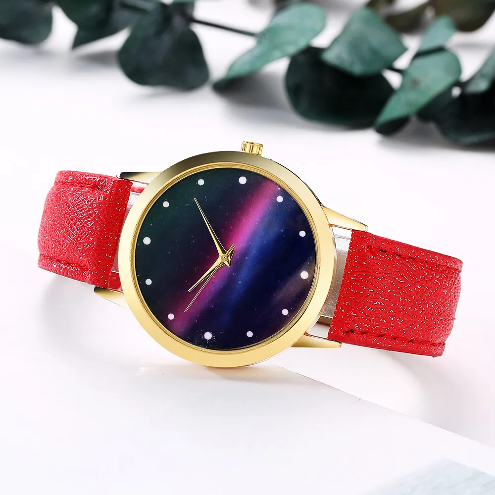 Женские модные часы Aurora Universe Starry Sky кварцевые круглые наручные Reloj de dama Wd3|Женские