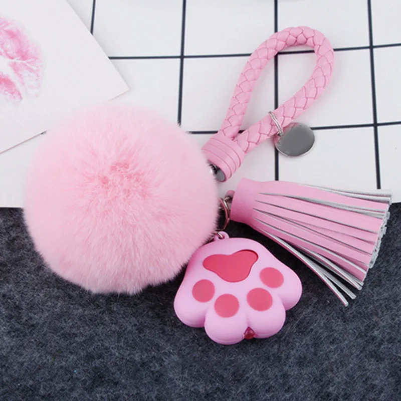 2018 Новый настоящий мех кролика мяч брелки меховой брелок помпон для сумки |