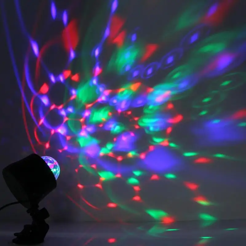Автомобильный развлекательный мини магический хрустальный шар RGB вращающиеся