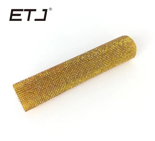 Микрофон кристалл кожи рукавами Blinging ручной в виде ракушки флэш бурение bling Обложка - Цвет: Gold