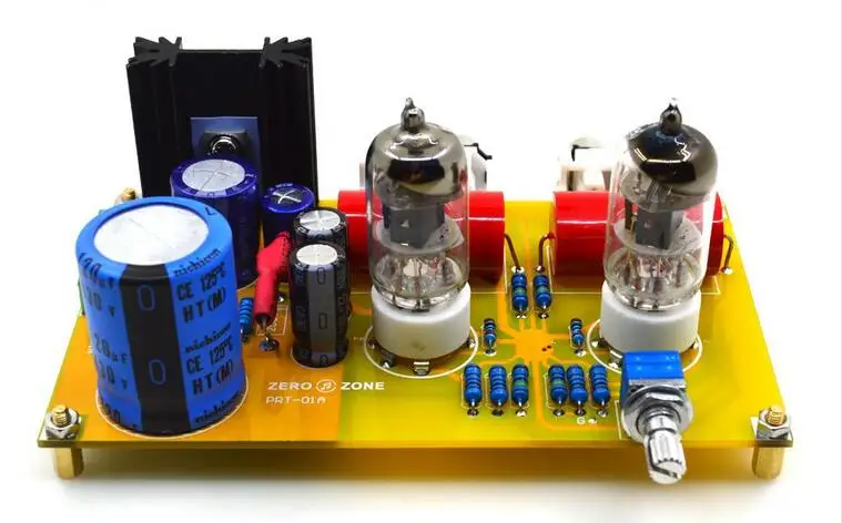 Комплект предусилителя стерео вакуумных труб PRT-01A-6J1