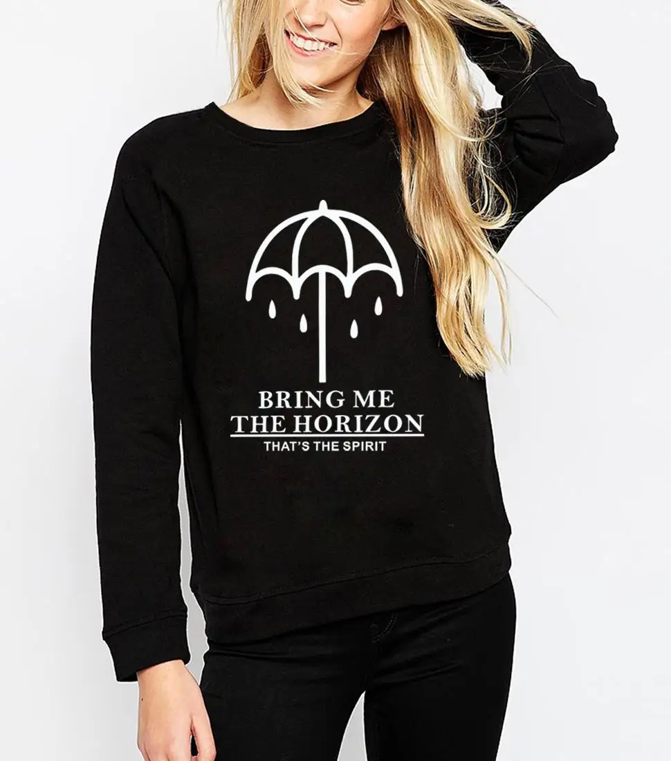 Модная Толстовка с длинным рукавом BRING ME THE HORIZON для женщин kawaii хип-хоп femme harajuku флисовая толстовка брендовая одежда тонкая