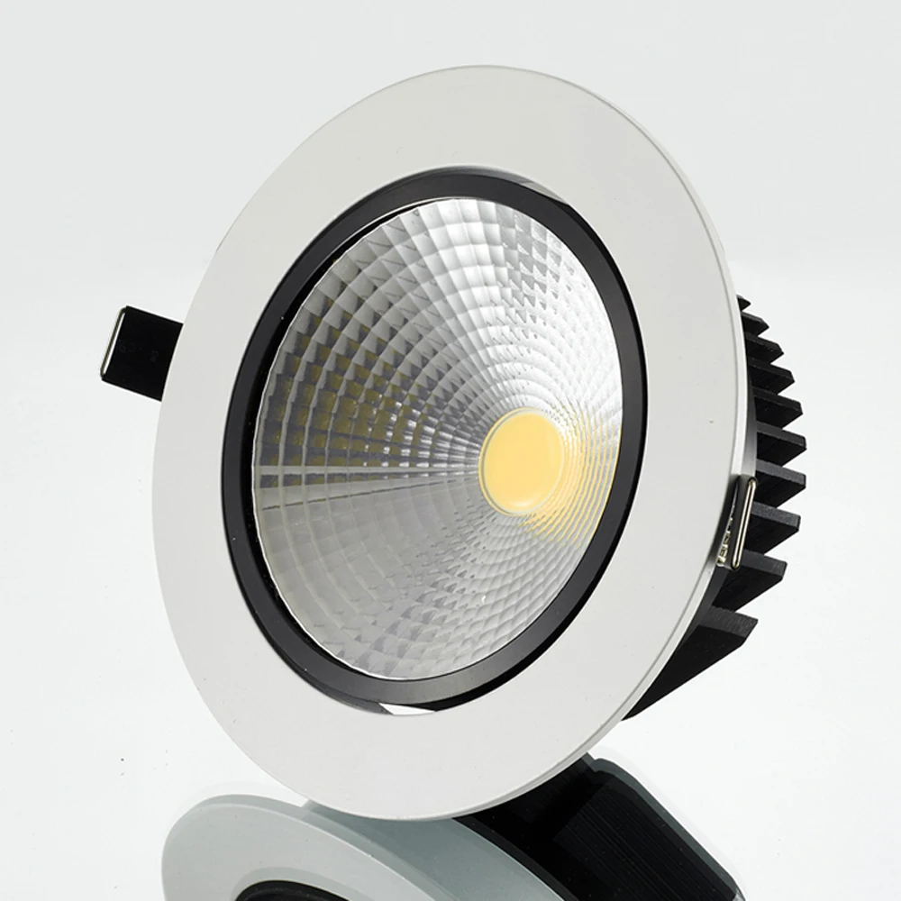 Приглушаемый светодиодный потолочный светильник точечный с COB матрицей