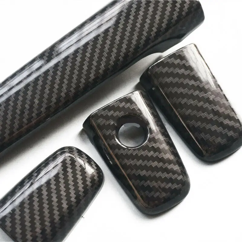 

Carbon Fiber Style Door Handle cover Decoration ABS Trim Car For Mitsubishi Lancer EX Evolution X EVO Durable