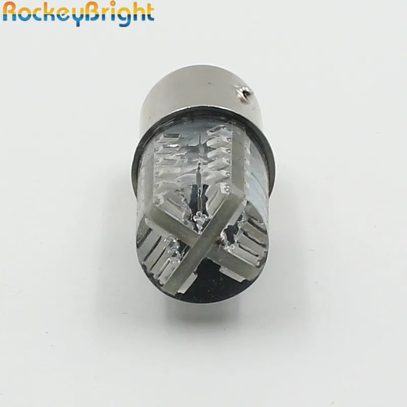 Rockeybright 2X 1157 led BAY15D P21/5 Вт стробоскопический флэш светильник торможенный мигающий