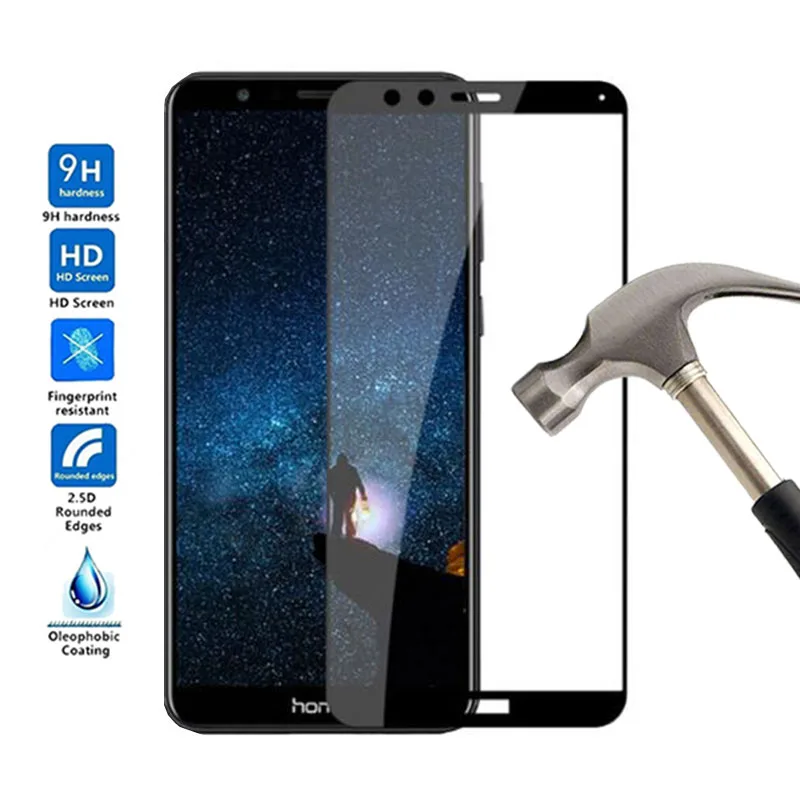 9H 2.5D Screen Protector Full cover film For Huawei Honor 7X Tempered Glass | Мобильные телефоны и аксессуары