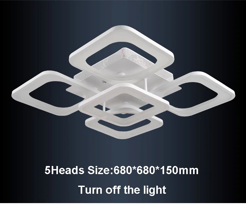 Современная светодиодная потолочная лампа светильник с дистанционным