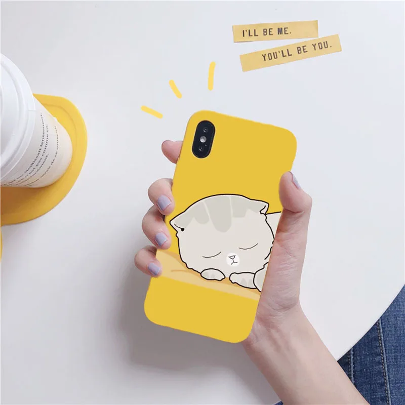 Прекрасный кот для iphone 6 6S 7 8 Plus10 ТПУ прекрасный и красивый мультфильм животных
