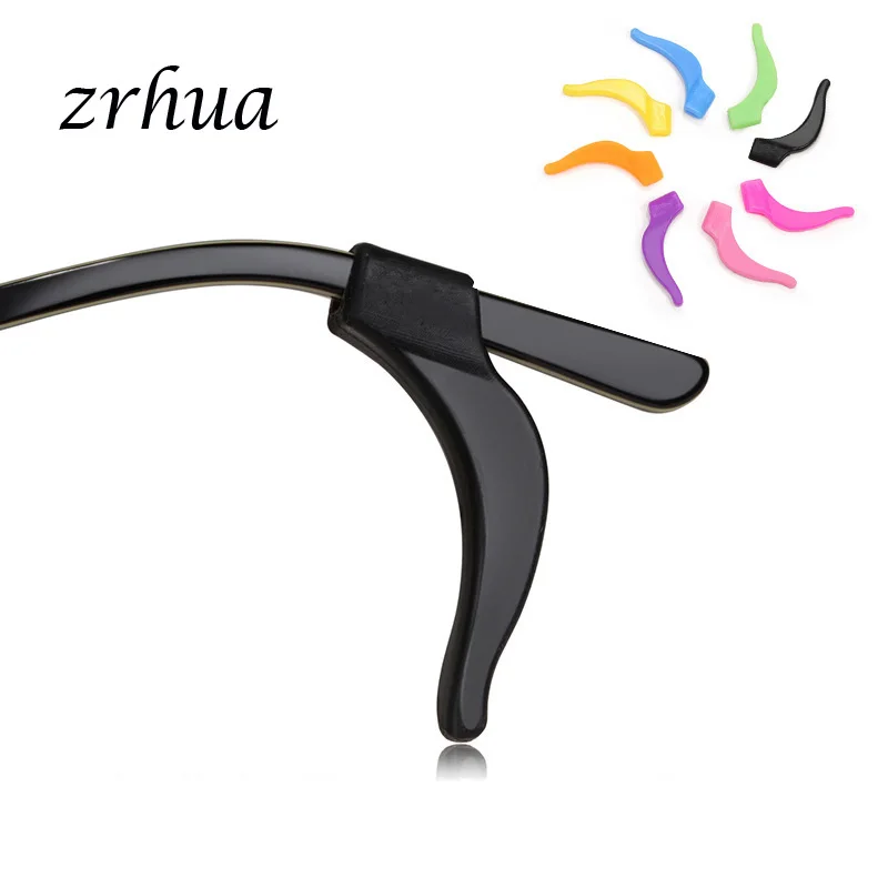 ZRHUA 5 пар Силиконовые противоскользящие держатели для очков аксессуары для ушных крючков спортивные заушники для очков Бесплатная доставка... 5 пар стеллаж для солнечных очков