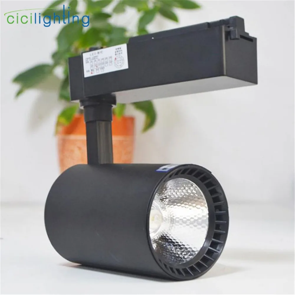 Промышленный светодиодный Трековый светильник 20 Вт 30 потолочный с COB-матрицей