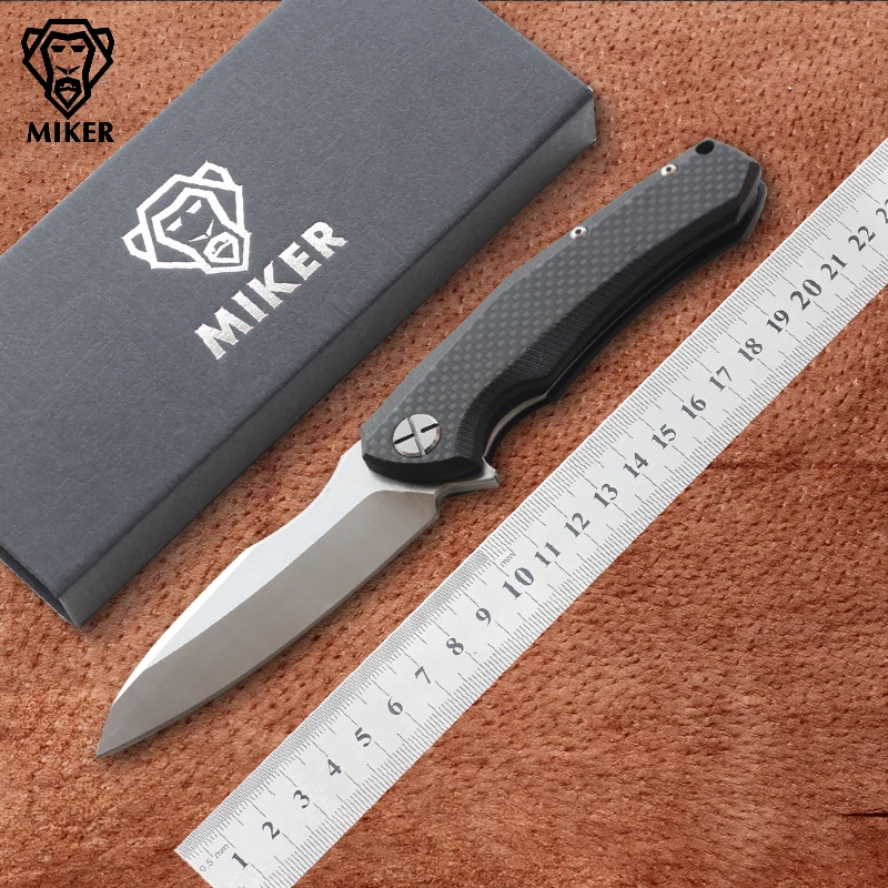 Складной нож MIKER 0850 D2 лезвие ручка из углеродного волокна подшипник самолета