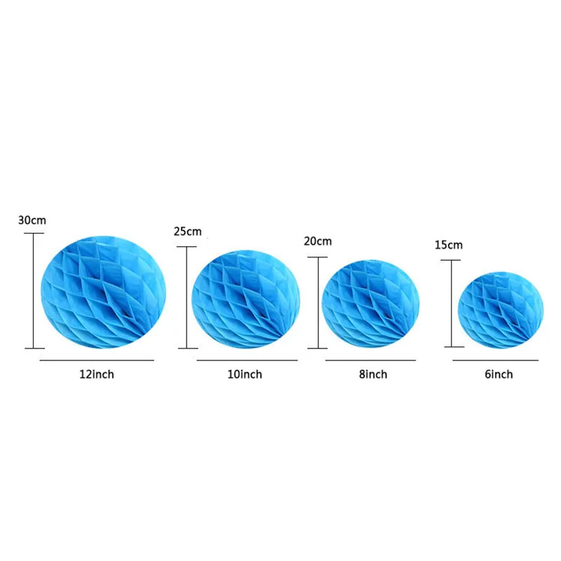 

Zilue 10pcs/lot 8in/20cm-12in30cm Tissue Paper Flower Ball Honeycomb Lantern Wedding Decoration Holiday Supplies Party Wedding