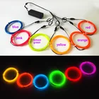 3,2 мм, 1 м x 6 шт., разноцветный гибкий трос, светодиодный ная неоновая светильник вая трубка для украшения светодиодной ленты своими руками