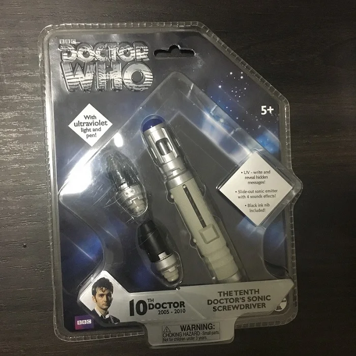 Новинка, хит, Dr. WHO 10th, 11th, 12-я звуковая отвертка, коллекционная фигурка доктора, игрушки, рождественский подарок, кукла - Цвет: 10th with box