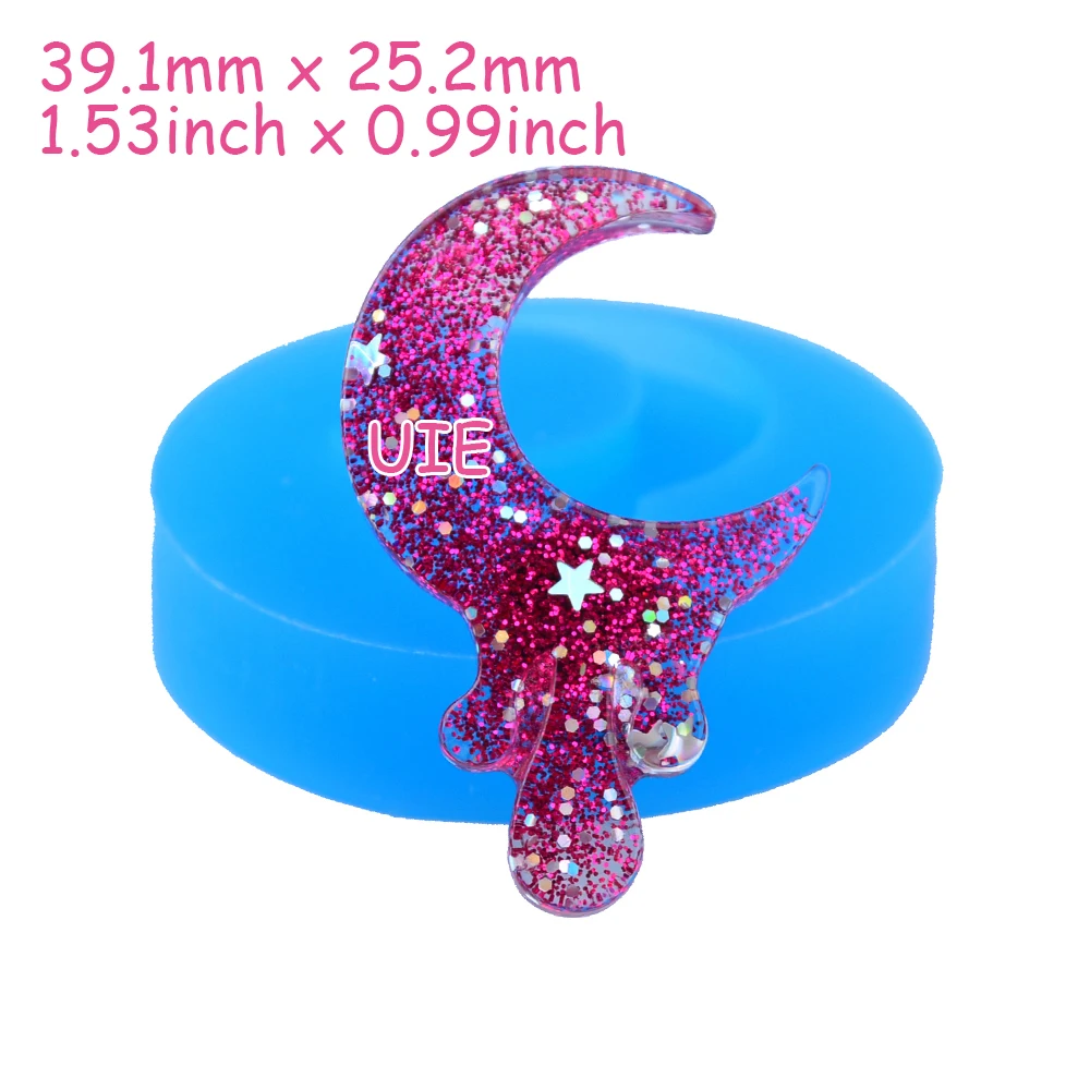 PYL590U 39 1 мм Drippy Luna силиконовая форма-полумесяц Форма Луна помадка Sugarcraft DIY ручная