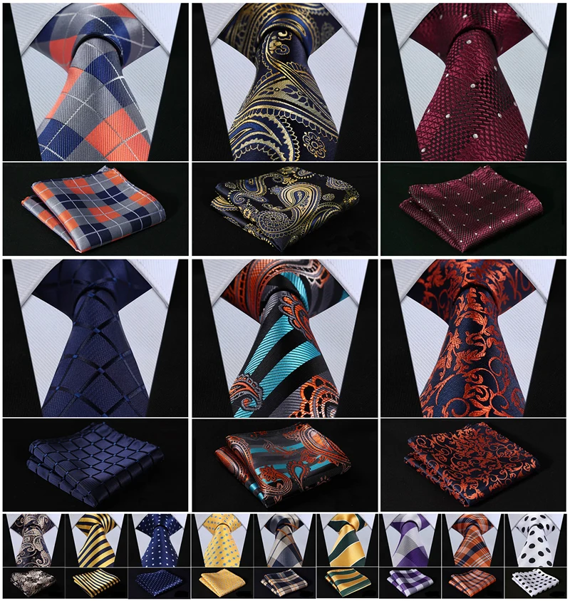 Клетчатый мужской платок в полоску с цветочным узором 3 4 дюйма из шелка