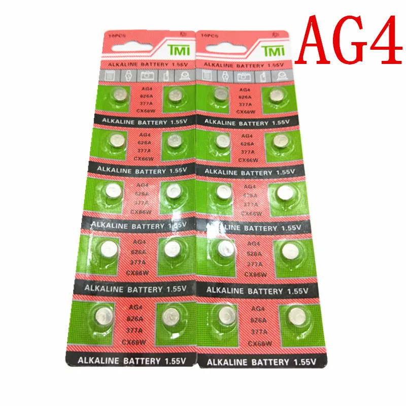 Хит продаж! 10 шт. AG4 кнопочные батарейки 1 55 в LR626 LR66 377 SR626SW 177 игрушки для мобильных