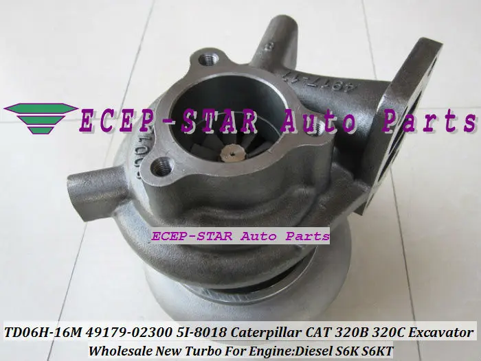 Турбокомпрессор TD06 с турбонаддувом для гусеницы CAT 320B 320C 320D 323D 320L S6K S6KT 49179 02300 5I 8018