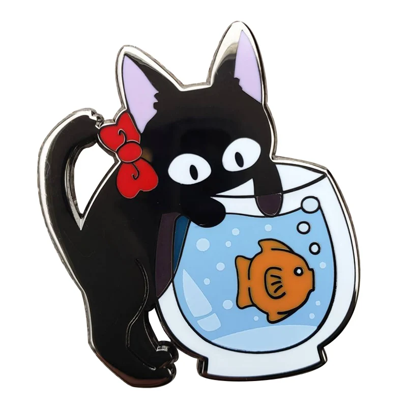 Kitten Trouble Maker Enamel Pin | Дом и сад