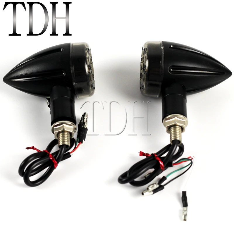 Универсальный мотоциклетный желтый и красный светодиодный сигнал поворота стоп