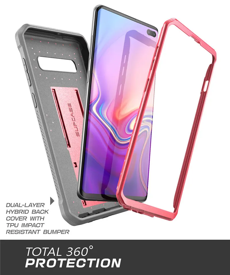 Для samsung Galaxy S10 чехол 6,1 дюймов SUP чехол UB Pro полный корпус прочная подставка чехол Чехол без встроенной защиты экрана