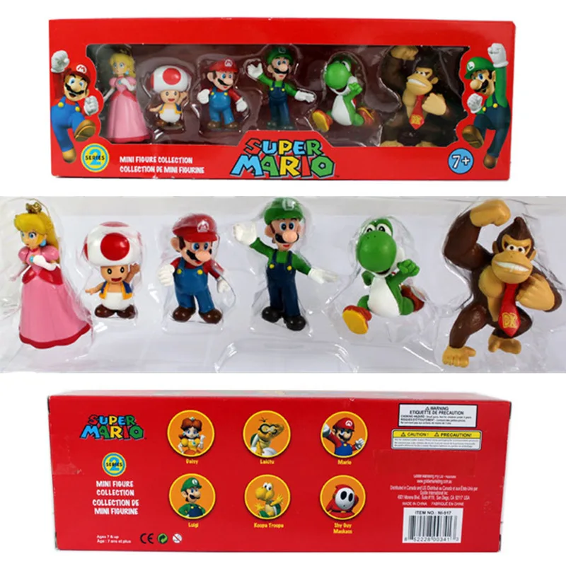 DONKEY KONG Super Mario Bros Боузер Луиджи Купа Йоши Марио машина жаба, в форме персика принцесса Одиссея ПВХ фигурка модель куклы игрушки