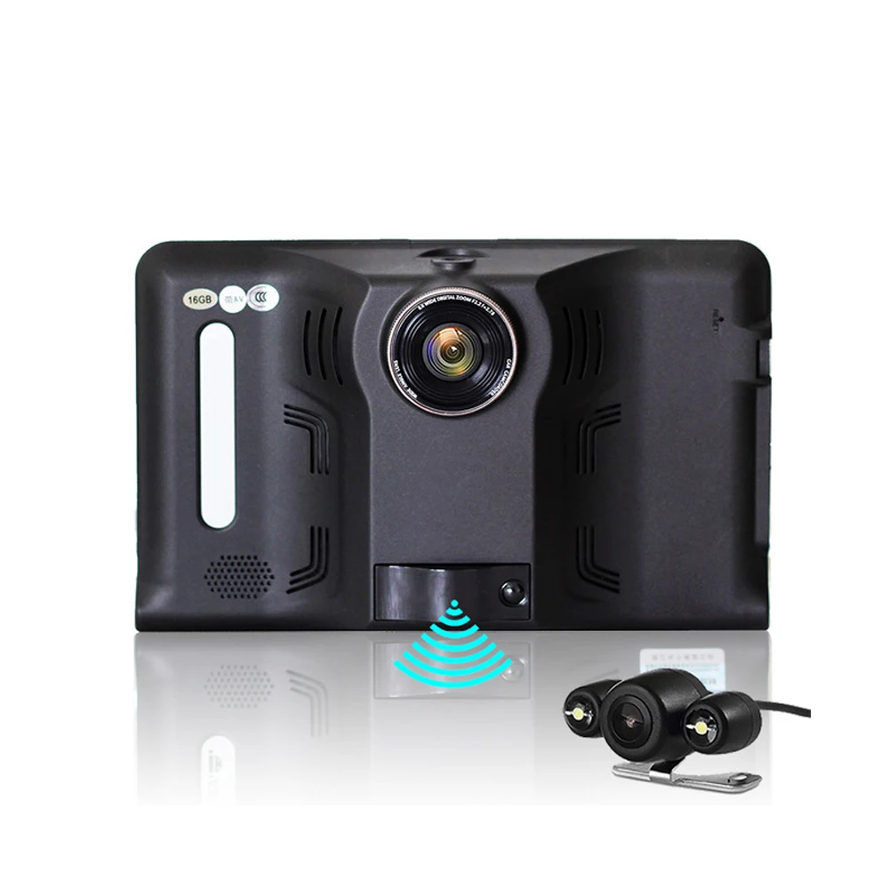 AfmoDVR 7' Автомобильный dvr регистраторы камера 3 в 1 детектор радара русский Android 1080