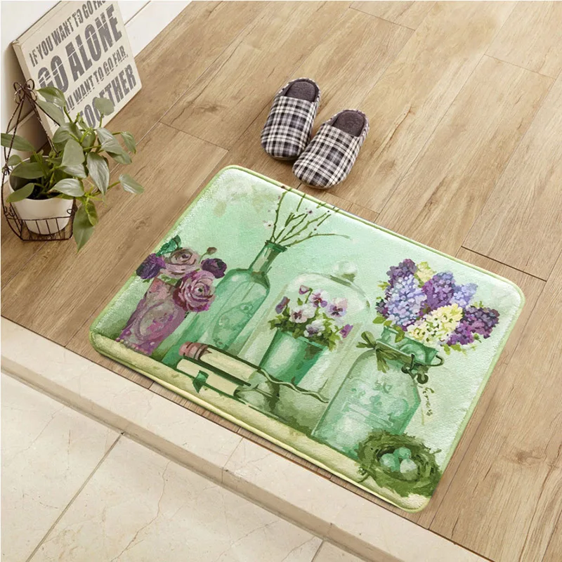 Simanfei 2019 New Arrival Floral Printed Living Room Carpet Mat Bedroom Tea Table Rug Kitchen Bathroom Anti-skid Mats Large Size | Дом и сад