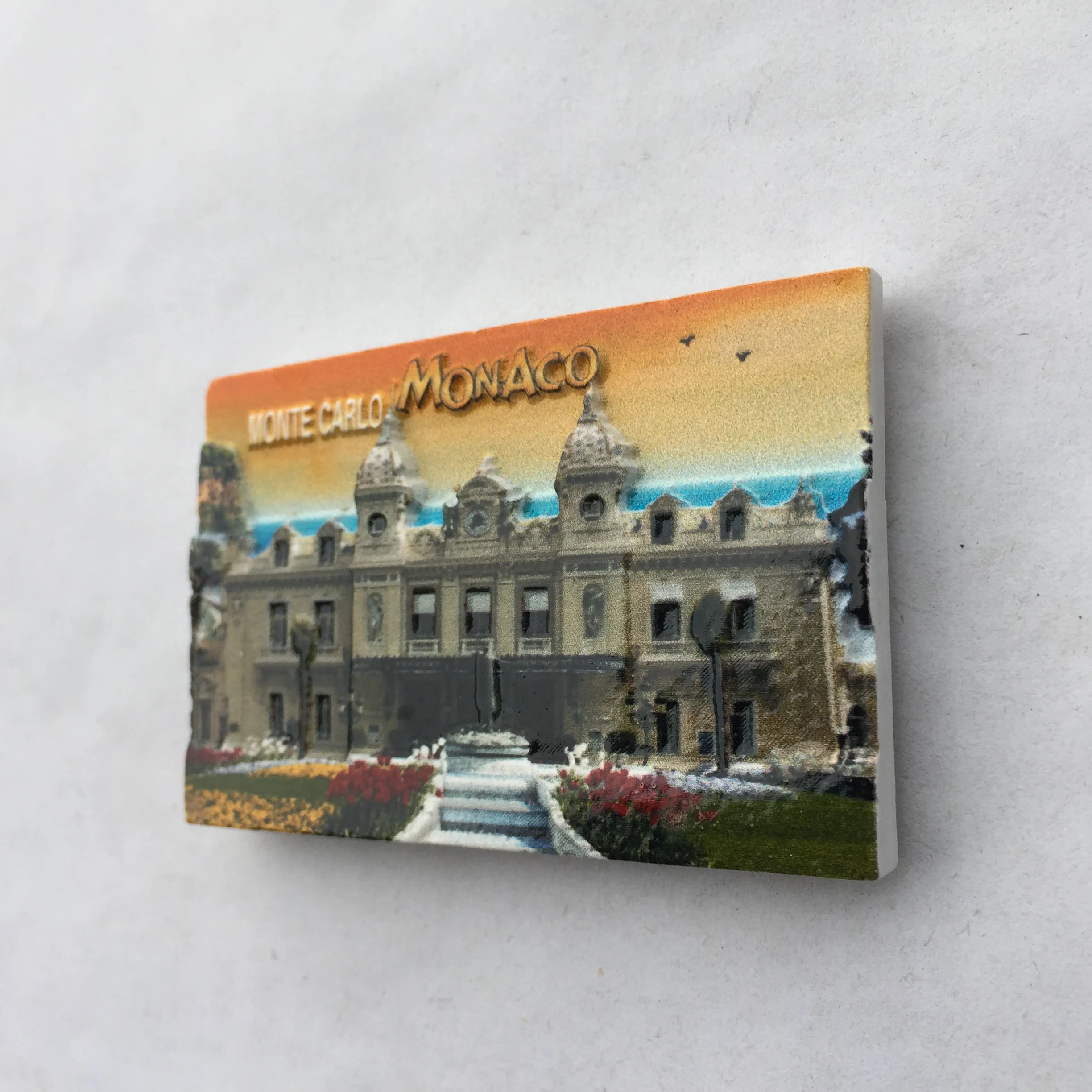1pcs 3D Resin Monaco Tourist Souvenirs Fridge Magnets Monte Carlo Grand Casino Refrigerator Magnetic Sticker Home Decor|Магниты на