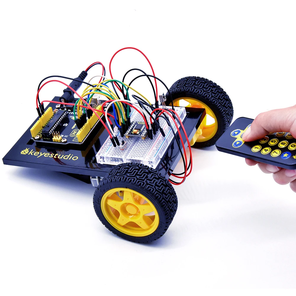 Keyestudio конечный стартер комплект/робот автомобильный комплект для Arduino маленький изобретатель(нулевой обучения робот ардуино