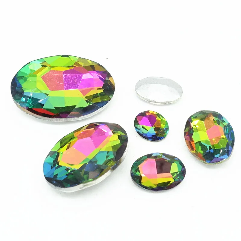 Оптовая продажа разные элементы хрустальные бусины Rivoli/овальные/в форме